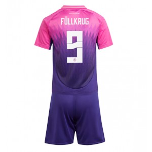 Fotbalové Dres Německo Niclas Fullkrug #9 Dětské Venkovní Oblečení ME 2024 Krátký Rukáv (+ trenýrky)